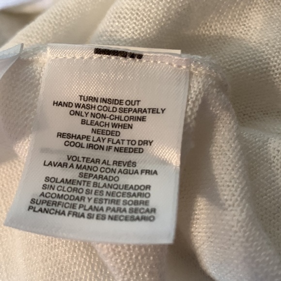 Jones Studio Linen Drape Front Cardigan White Size Medium - Picture 5 of 10